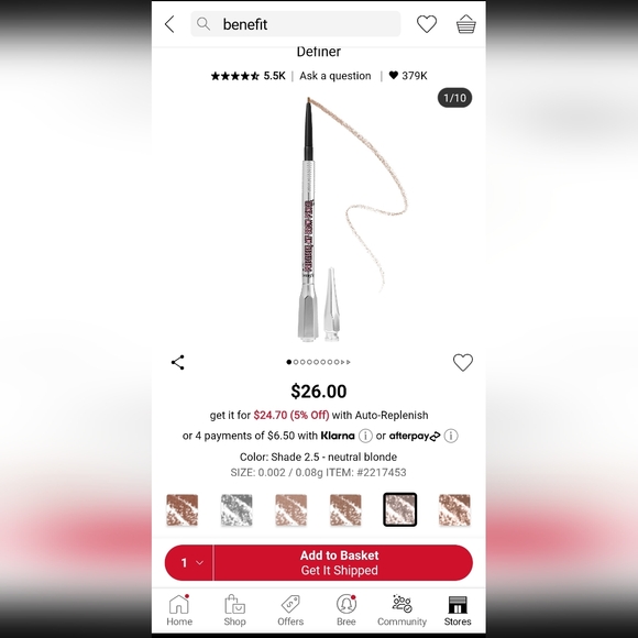 Benefit brow pencil - Picture 4 of 5